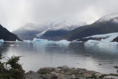 33-The lake at the foot of the three glaciers